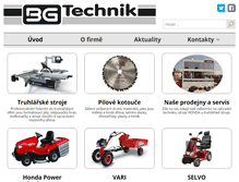 Tablet Screenshot of bgtechnik.cz